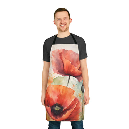 Poppies 01 Apron 5-Color Straps