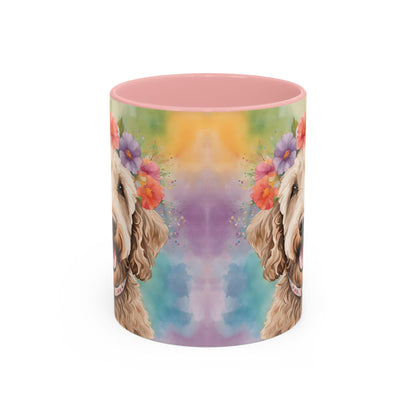 Labradoodle 01 Accent Coffee Mug - Dog Lover Gift
