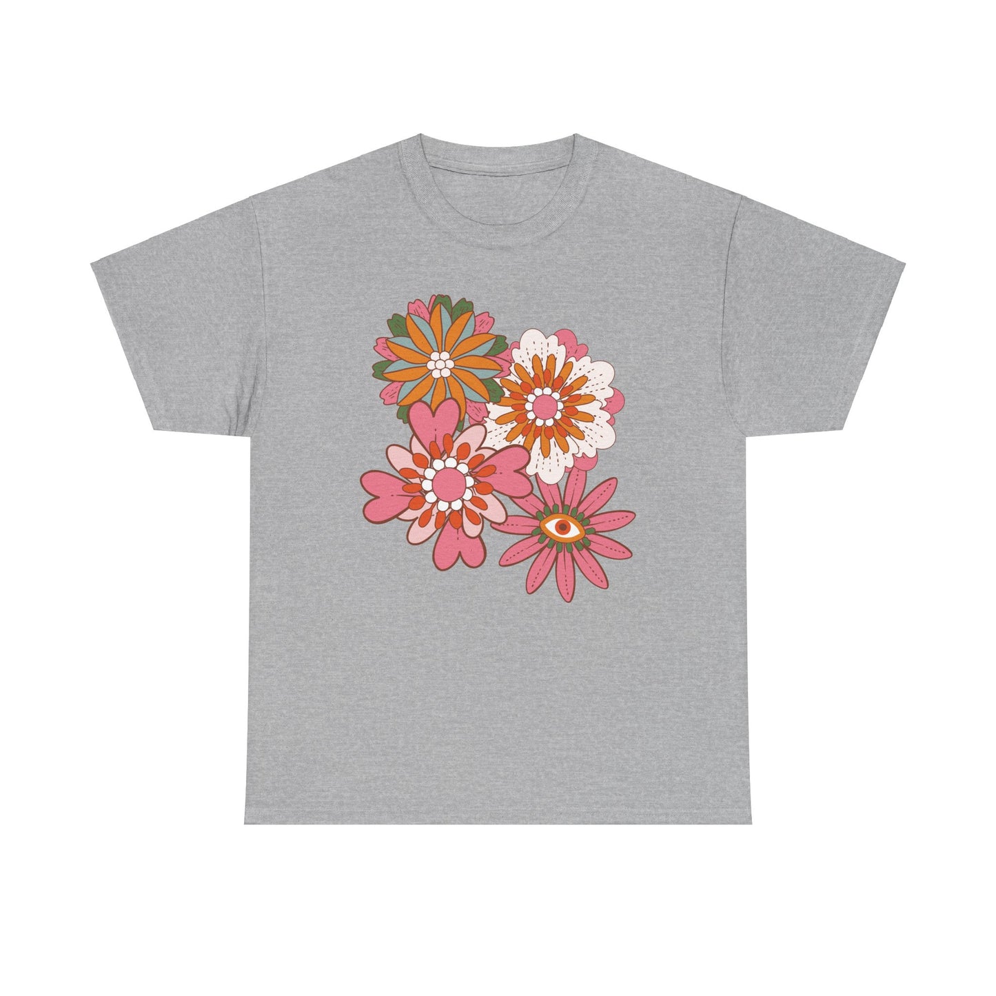 More Abstract Flowers 30 Unisex Heavy Cotton Tee