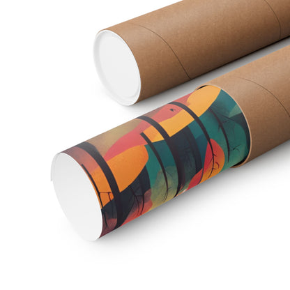 Retro forest 4 Matte Horizontal Posters