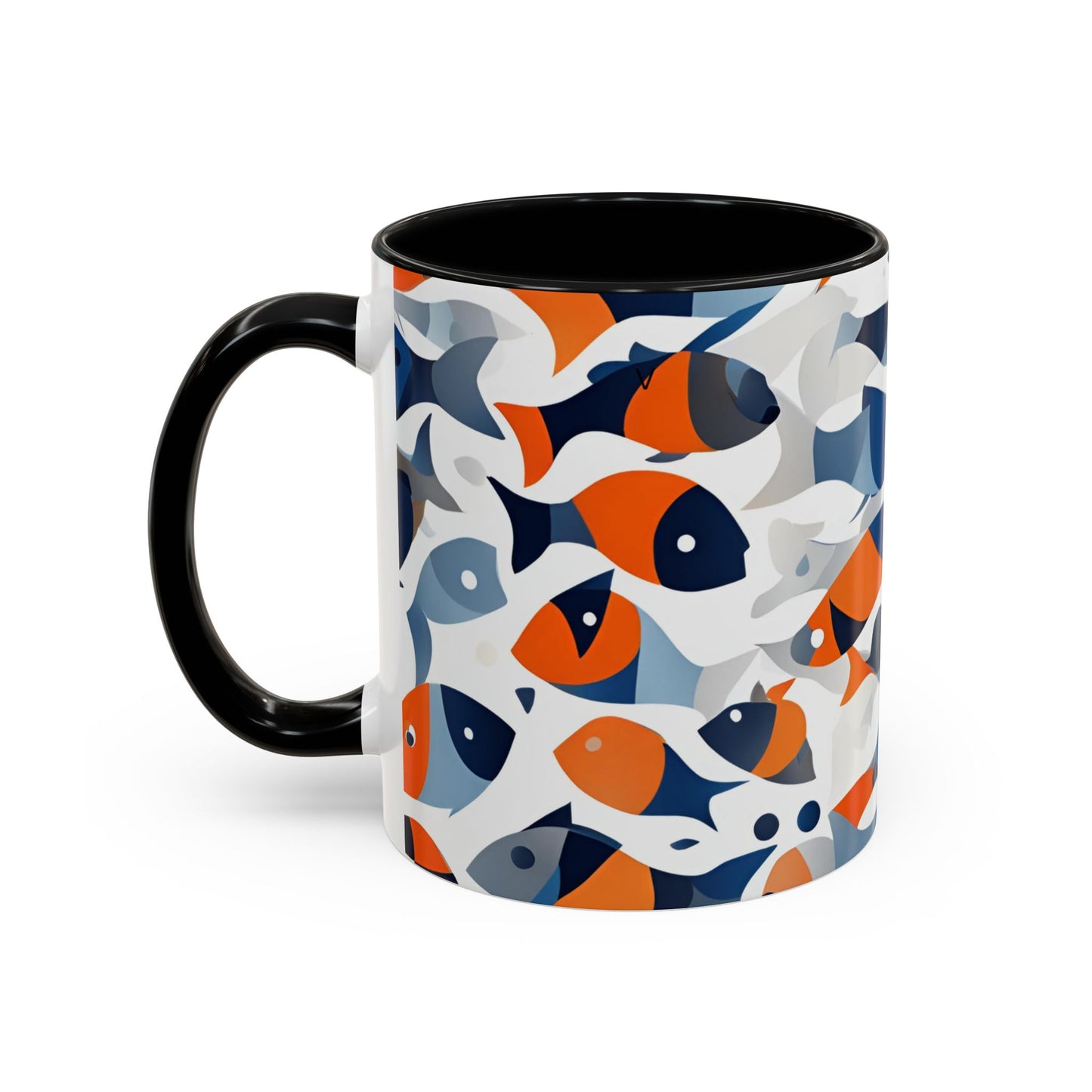 Orange Fish 04 Accent Coffee Mug (11oz)