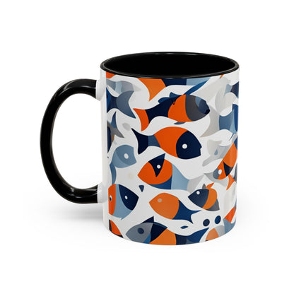 Orange Fish 04 Accent Coffee Mug (11oz)