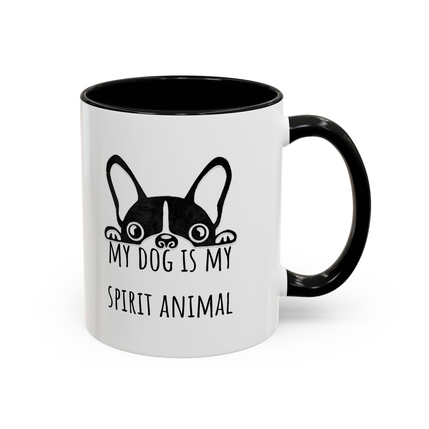 My Dog Is My Spirit Animal Accent Coffee Mug (11oz)