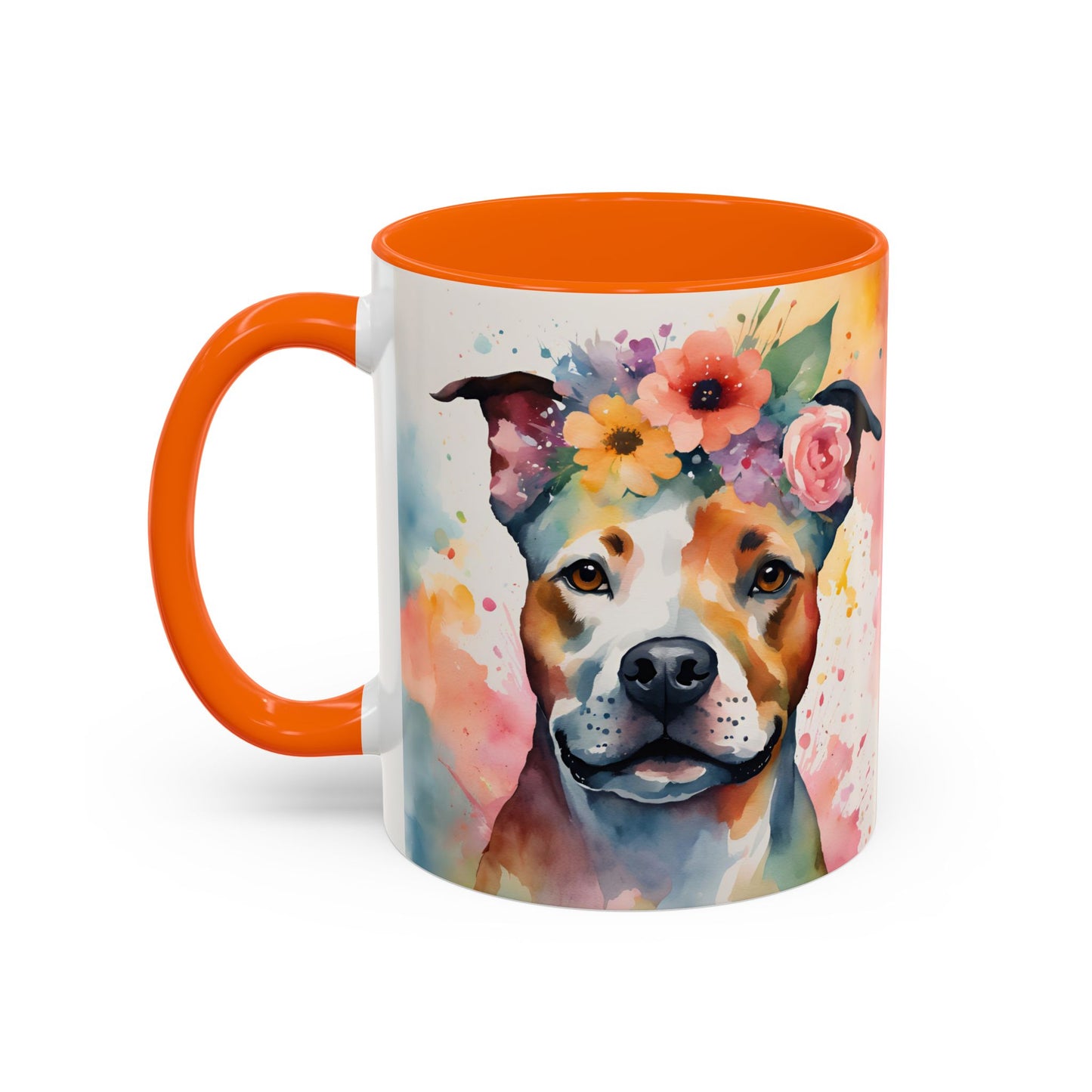 Staffordshire Bull Terrier 03 Accent Coffee Mug - Dog Lover Gift