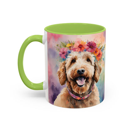 Labradoodle 04 Accent Coffee Mug - Dog Lover Gift