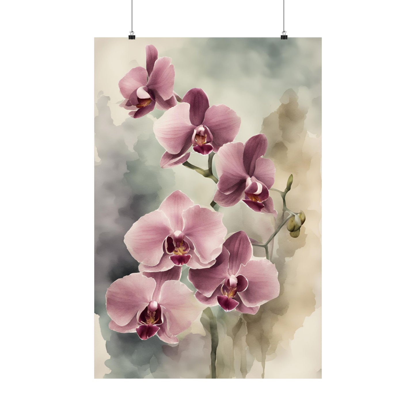 Orchids 05 Matte Vertical Poster