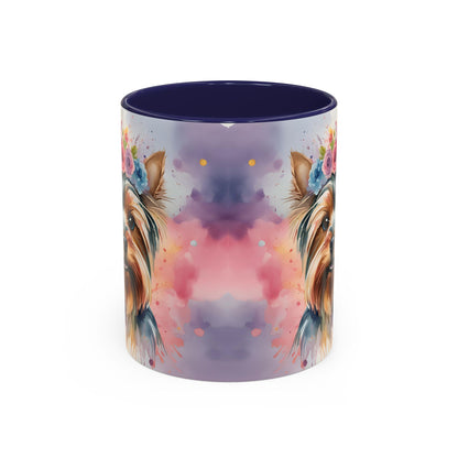 Yorkshire Terrier 01 Accent Coffee Mug - Dog Lover Gift
