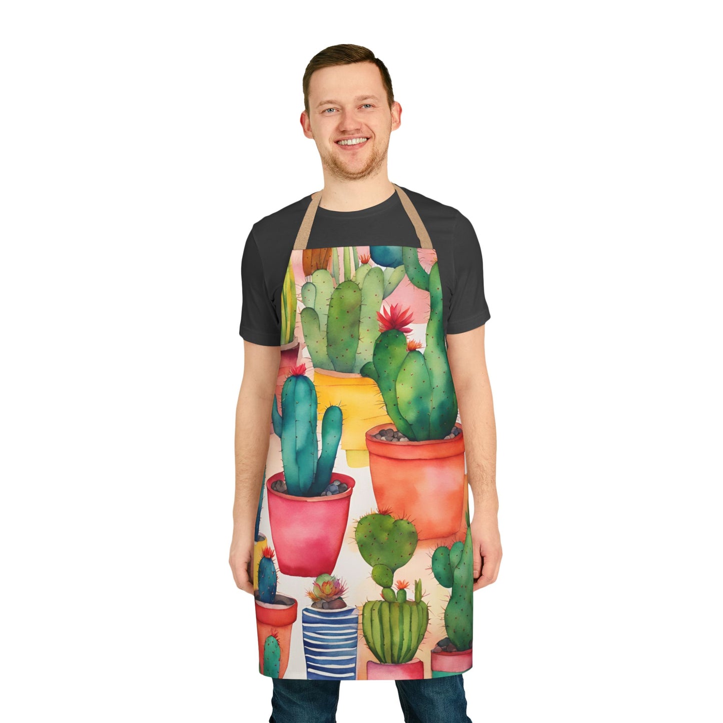 Multi Cacti 5 Adult Apron (AOP)