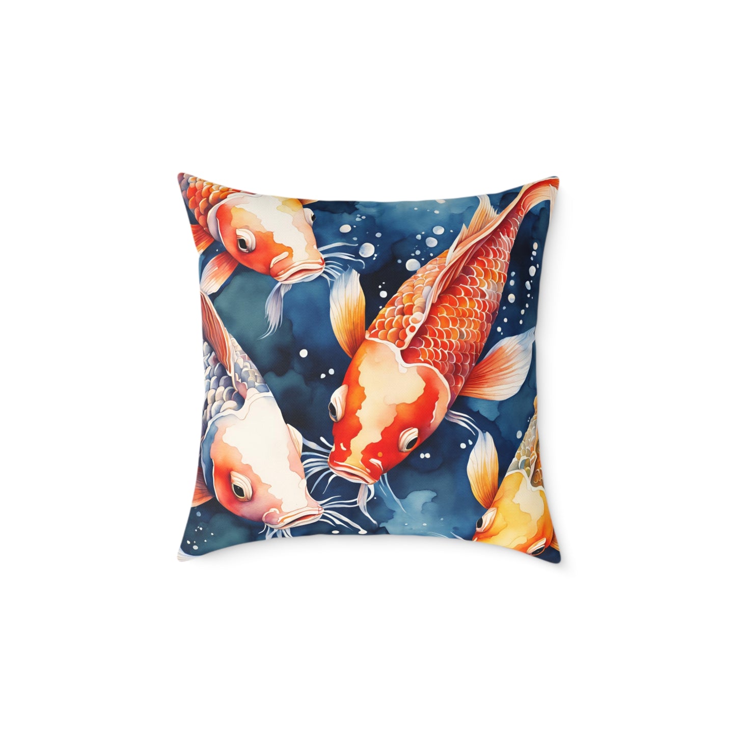 Koi Carp 03 Poly Pillow - Natures Beauty Design