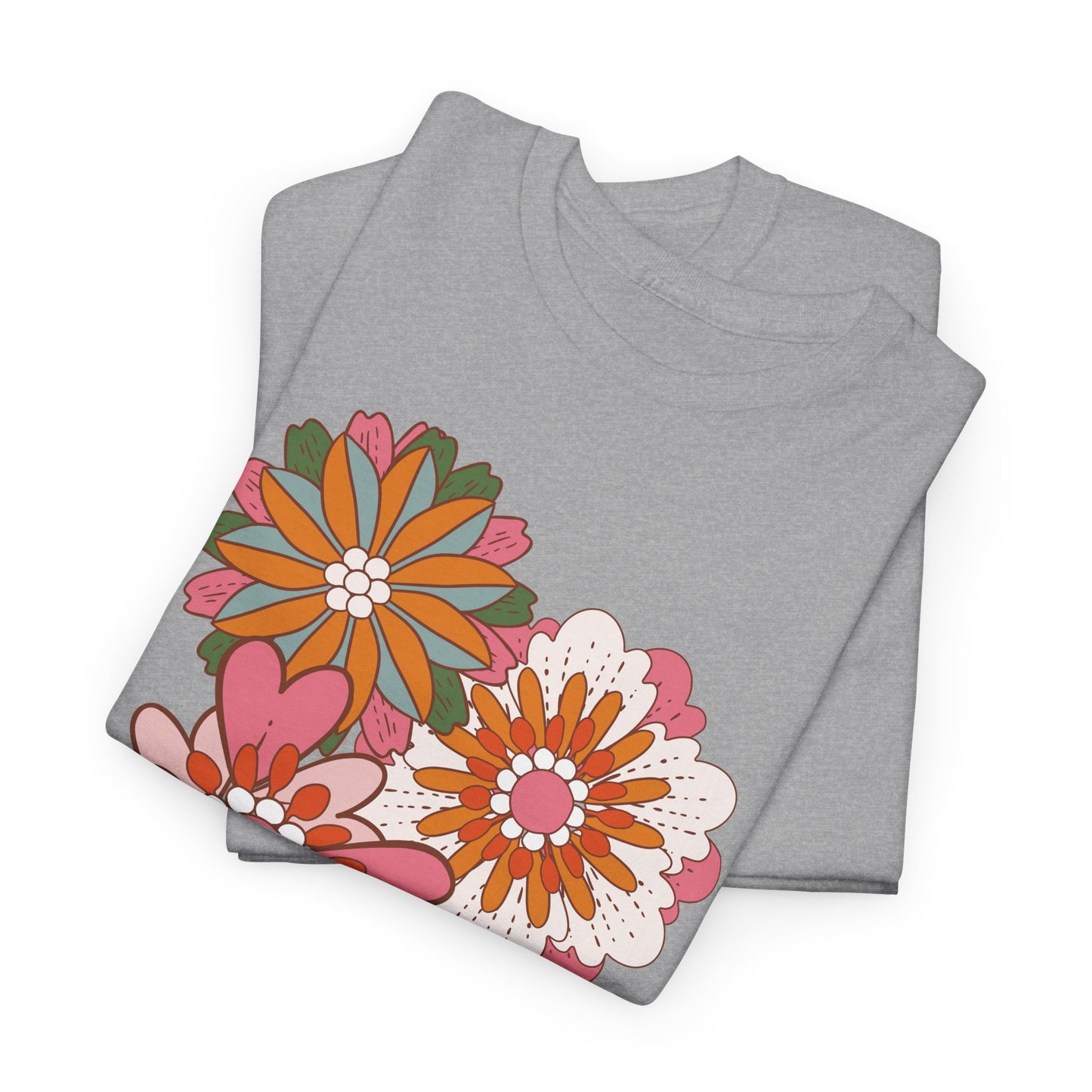 More Abstract Flowers 30 Unisex Heavy Cotton Tee