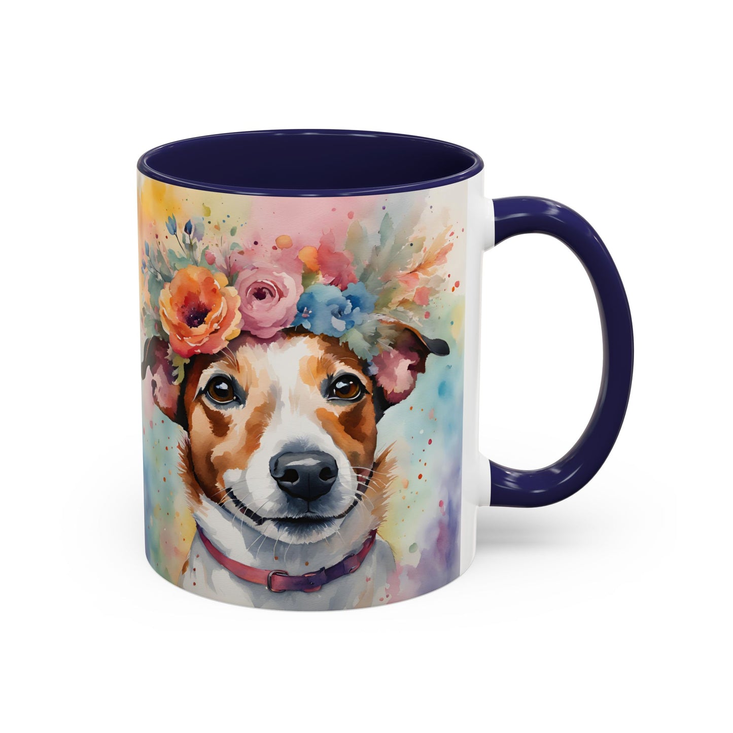 Jack Russell 04 Accent Coffee Mug - Dog Lover Gift
