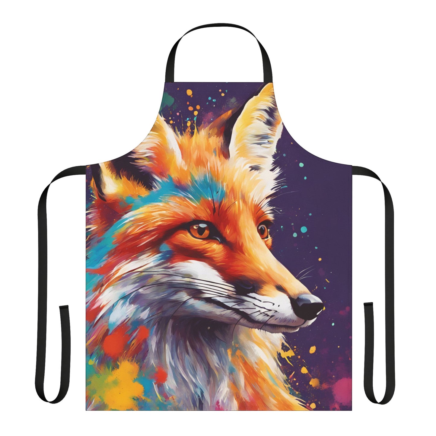 Multicolored Fox Adult Apron (AOP)