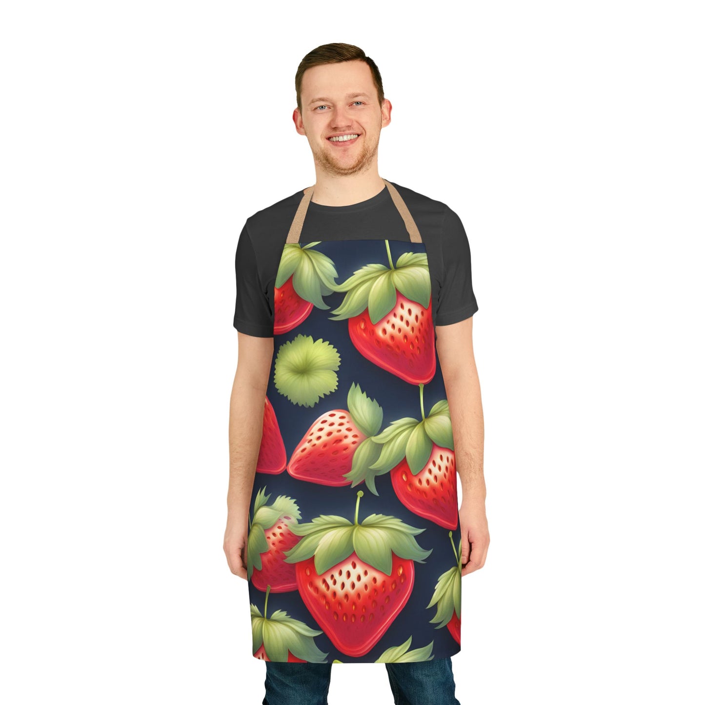 Strawberry 3 Apron, 5 Color Straps (AOP)