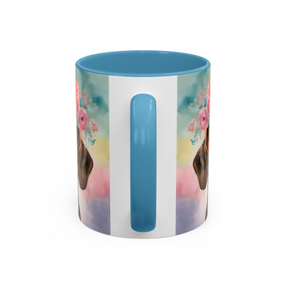 Dachshund 03 Accent Coffee Mug - Dog Lover Gift