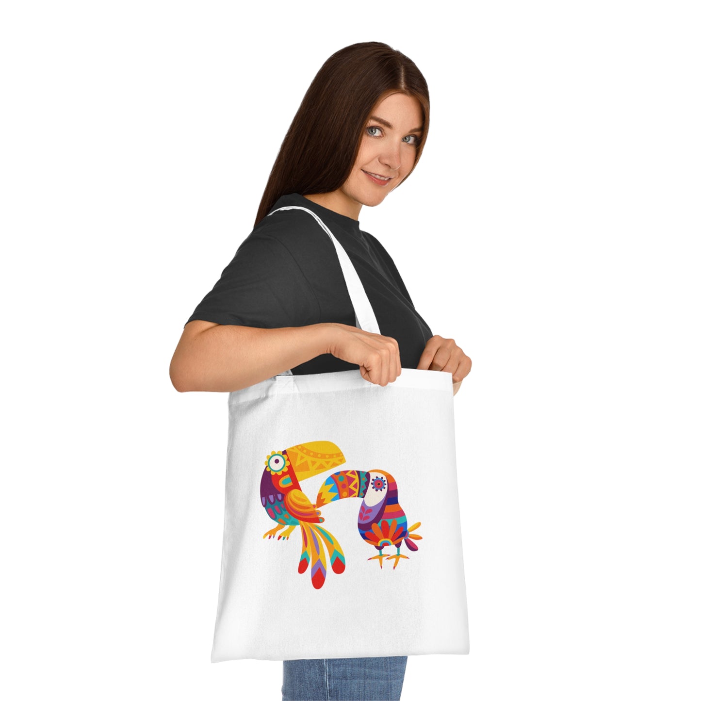 Funky birds 08 Cotton Tote