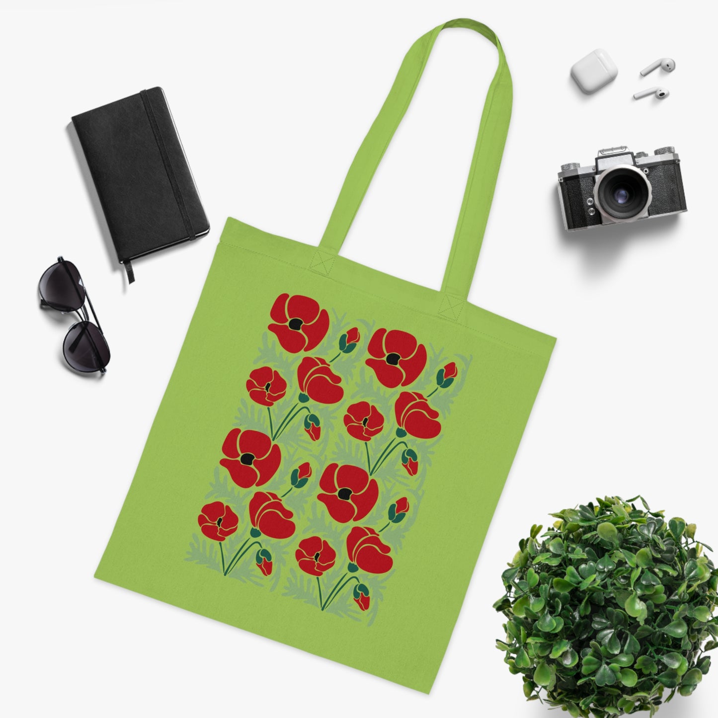 Abstract flowers 14 Cotton Tote