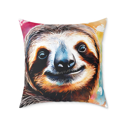 Sloth 02 Poly Pillow - Natures Beauty Design