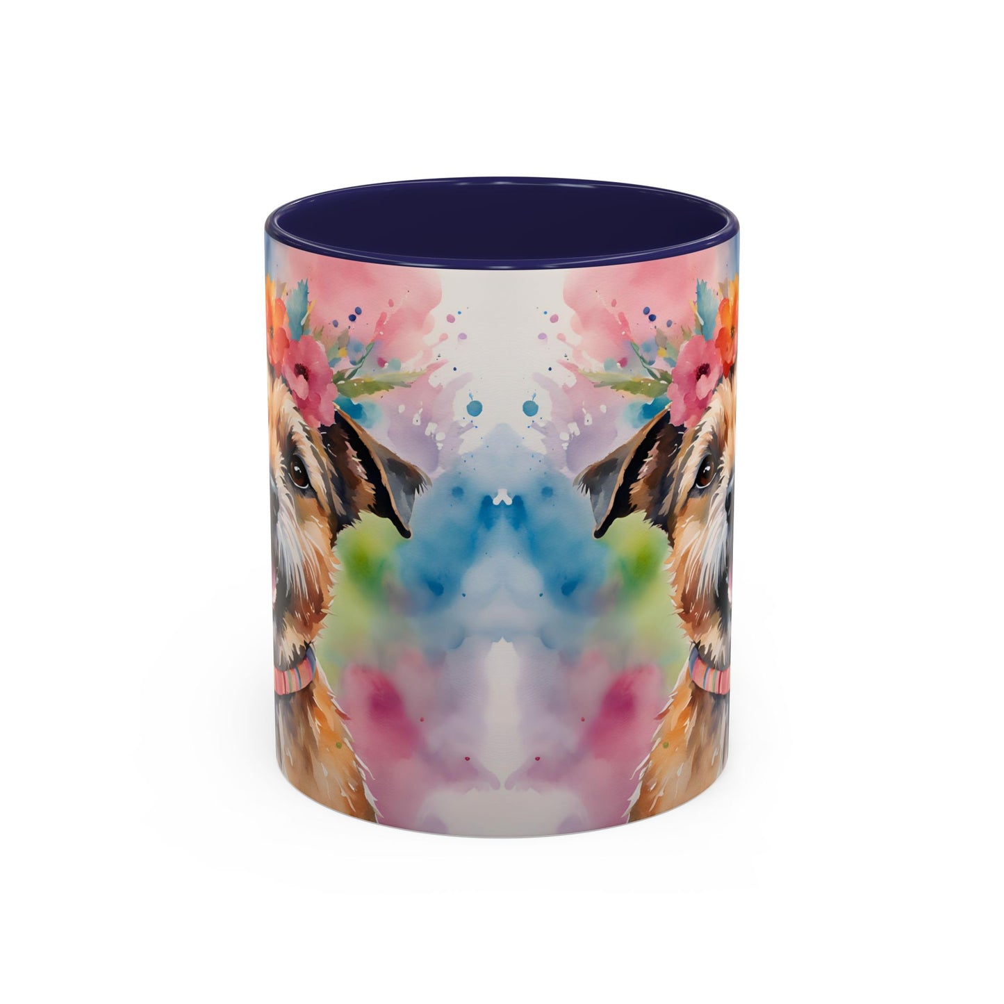 Border Terrier 04 Accent Coffee Mug - Dog Lover Gift