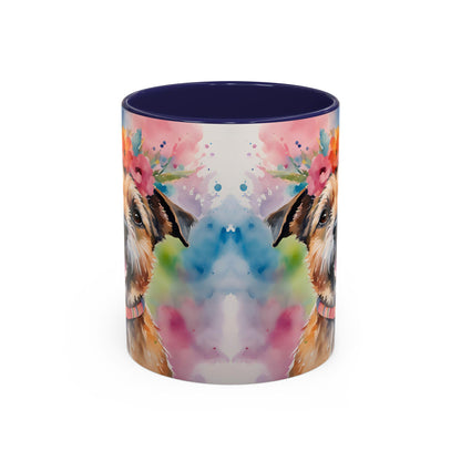 Border Terrier 04 Accent Coffee Mug - Dog Lover Gift