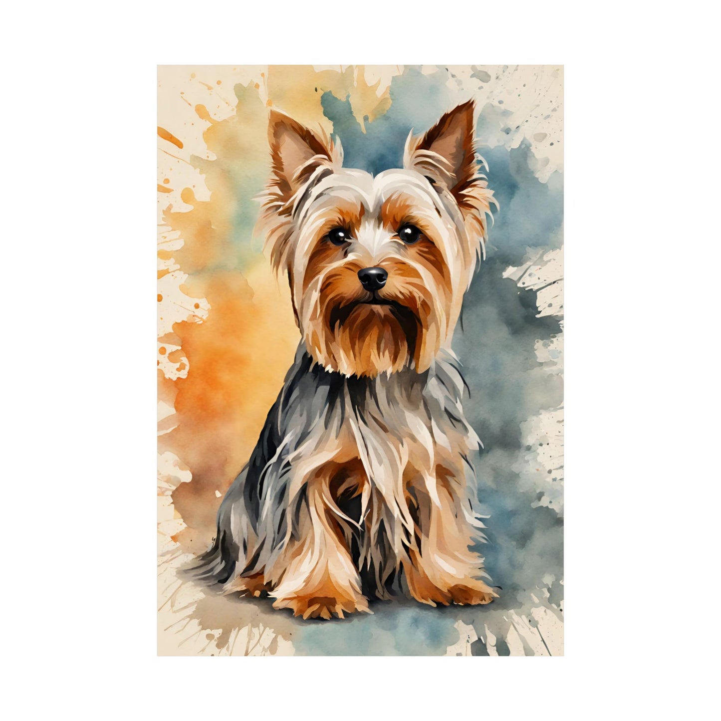 Dogs Yorkshire Terrier 01 Matte Vertical Poster