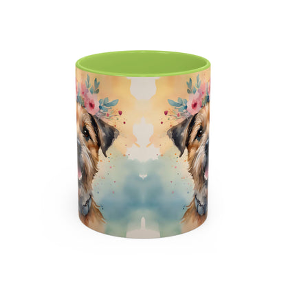 Border Terrier 01 Accent Coffee Mug - Dog Lover Gift
