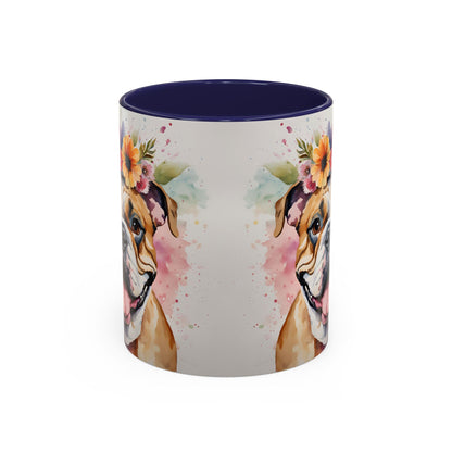 British Bulldog 03 Accent Coffee Mug - Dog Lover Gift