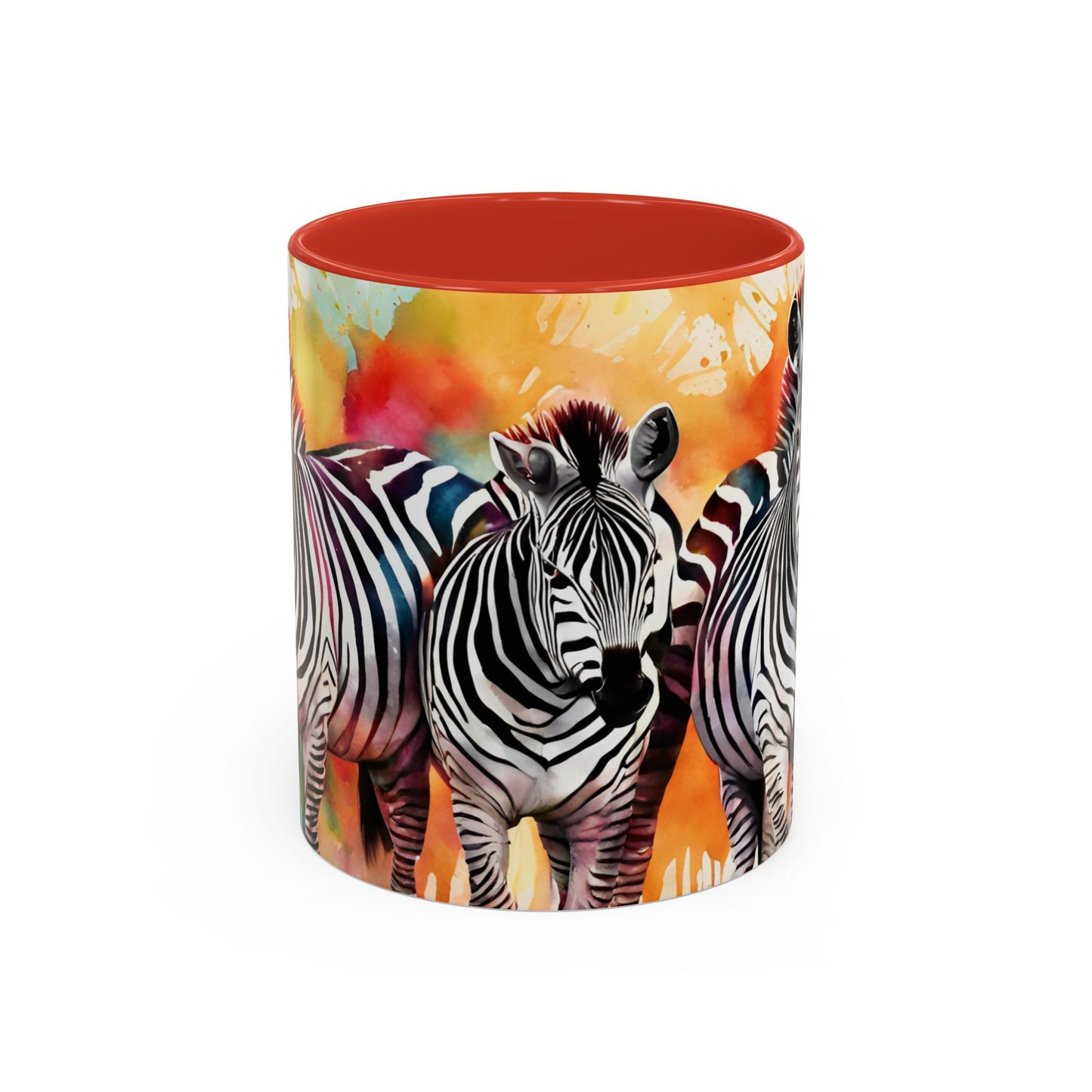 Multicoloured Zebra 1 Accent Mug 11oz