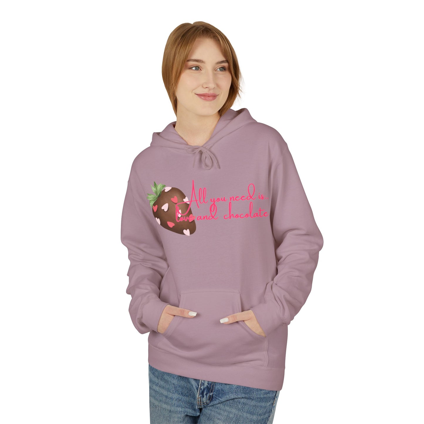 All You Need Is Love And Chocolate Unisex Valentines Hoodie