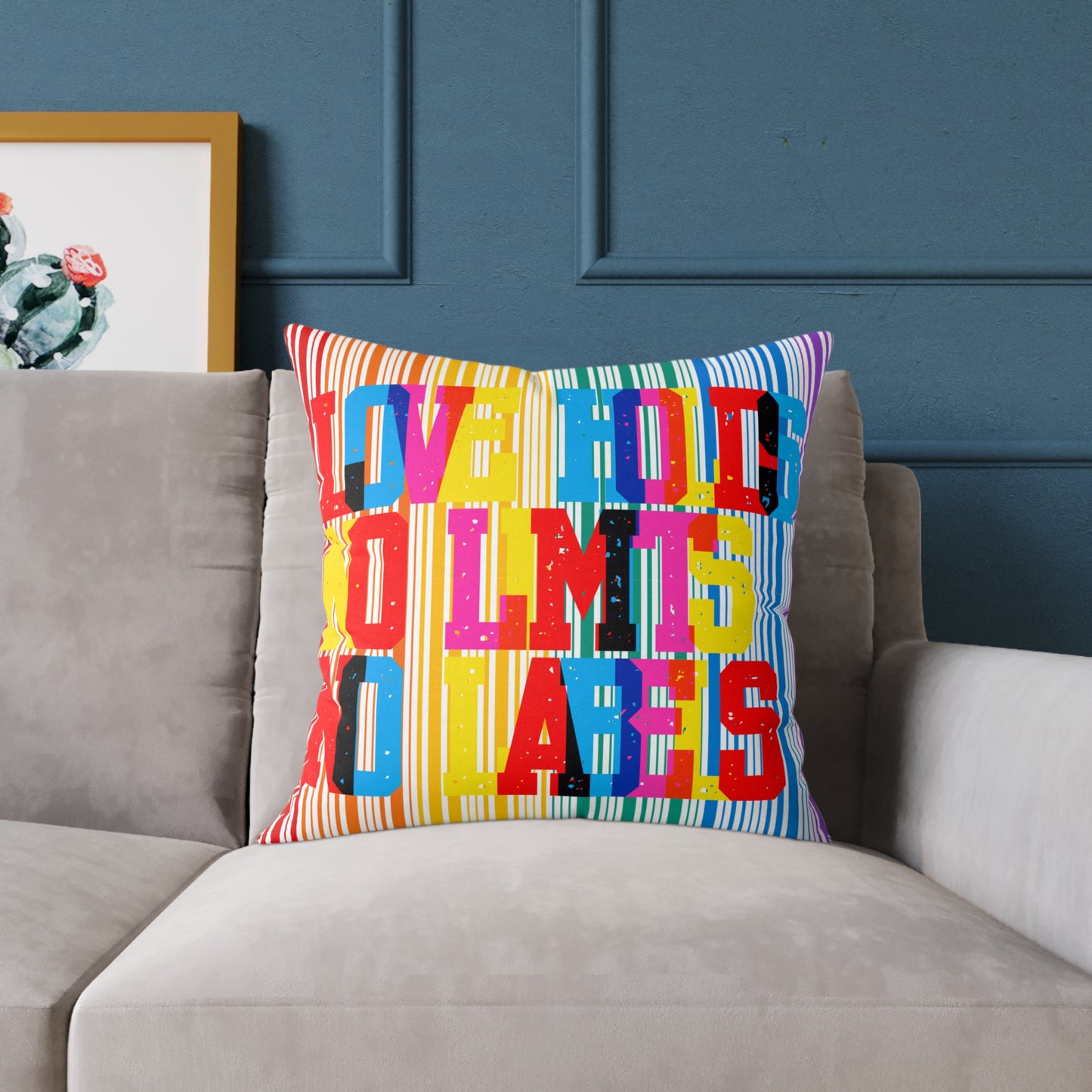 Love Holds No Limits No Labels Poly Pillow