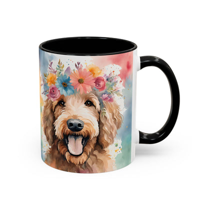 Labradoodle 03 Accent Coffee Mug - Dog Lover Gift