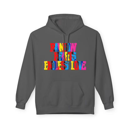 Rainbow Hearts Endless Love Unisex Valentines Hoodie