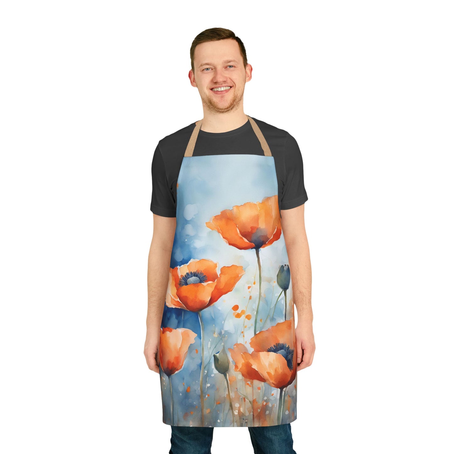 Poppies 04 Apron 5-Color Straps