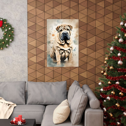 Dogs Shar Pei 03 Matte Vertical Poster