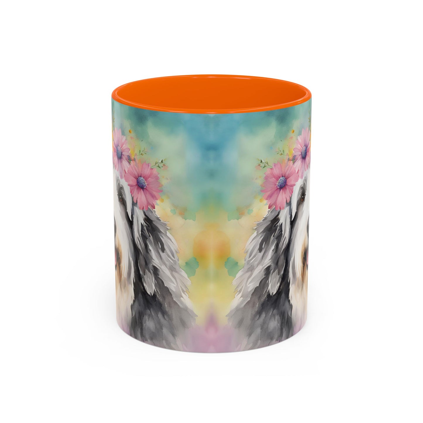 Bearded Collie 03 Accent Coffee Mug - Dog Lover Gift