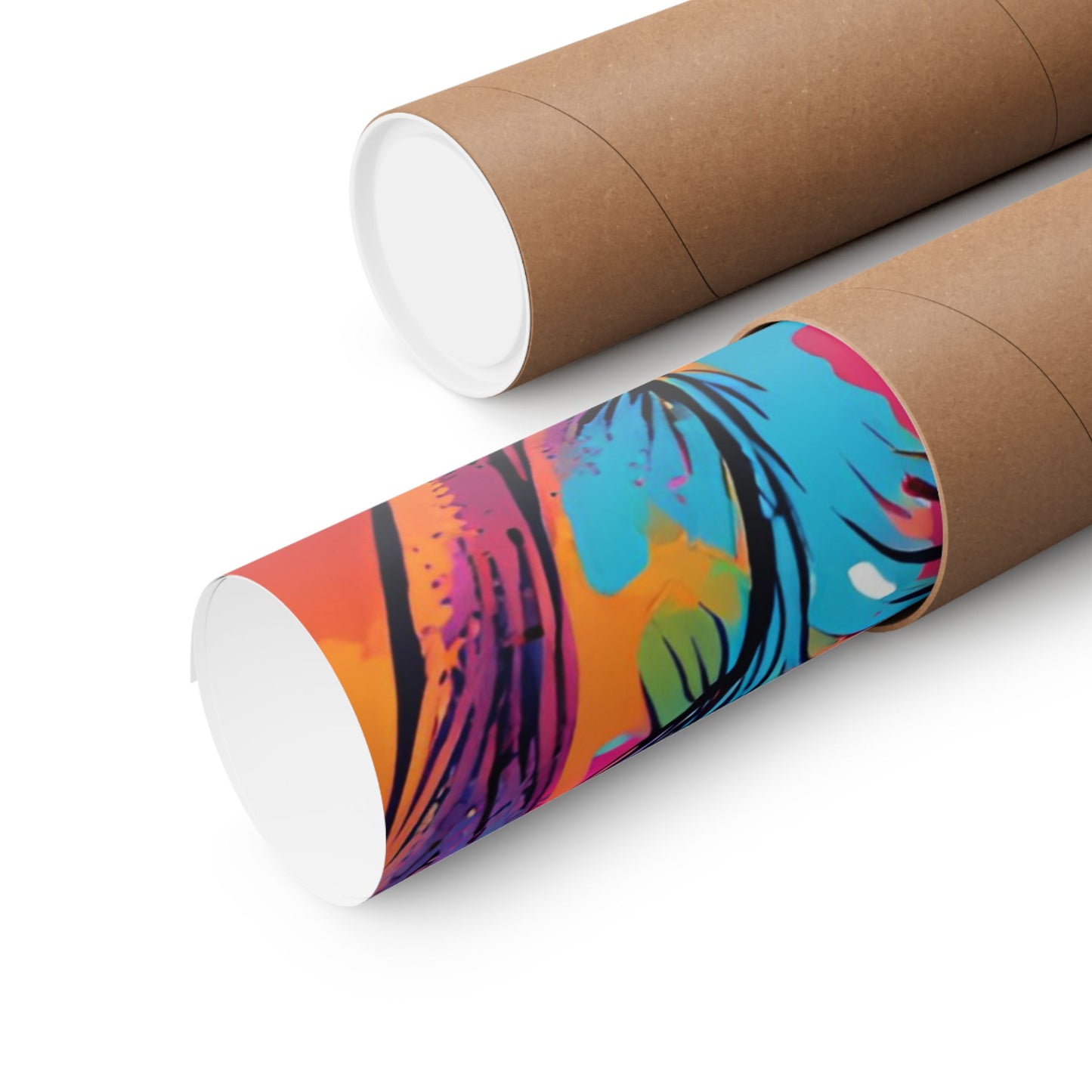 Multicolored Elephant 3 Matte Vertical Poster