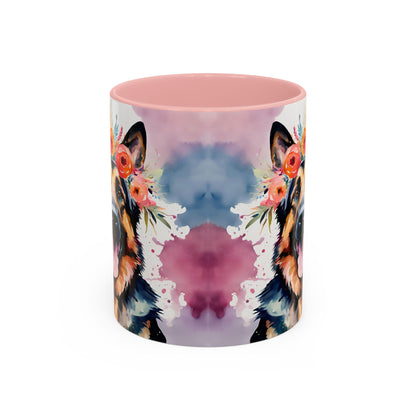 German Shepherd 04 Accent Coffee Mug - Dog Lover Gift