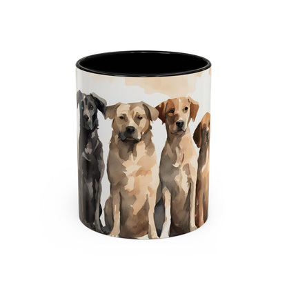 Doggies in a Row 3 Accent Mug 11oz