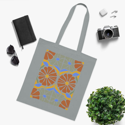 Abstract flowers 16 Cotton Tote