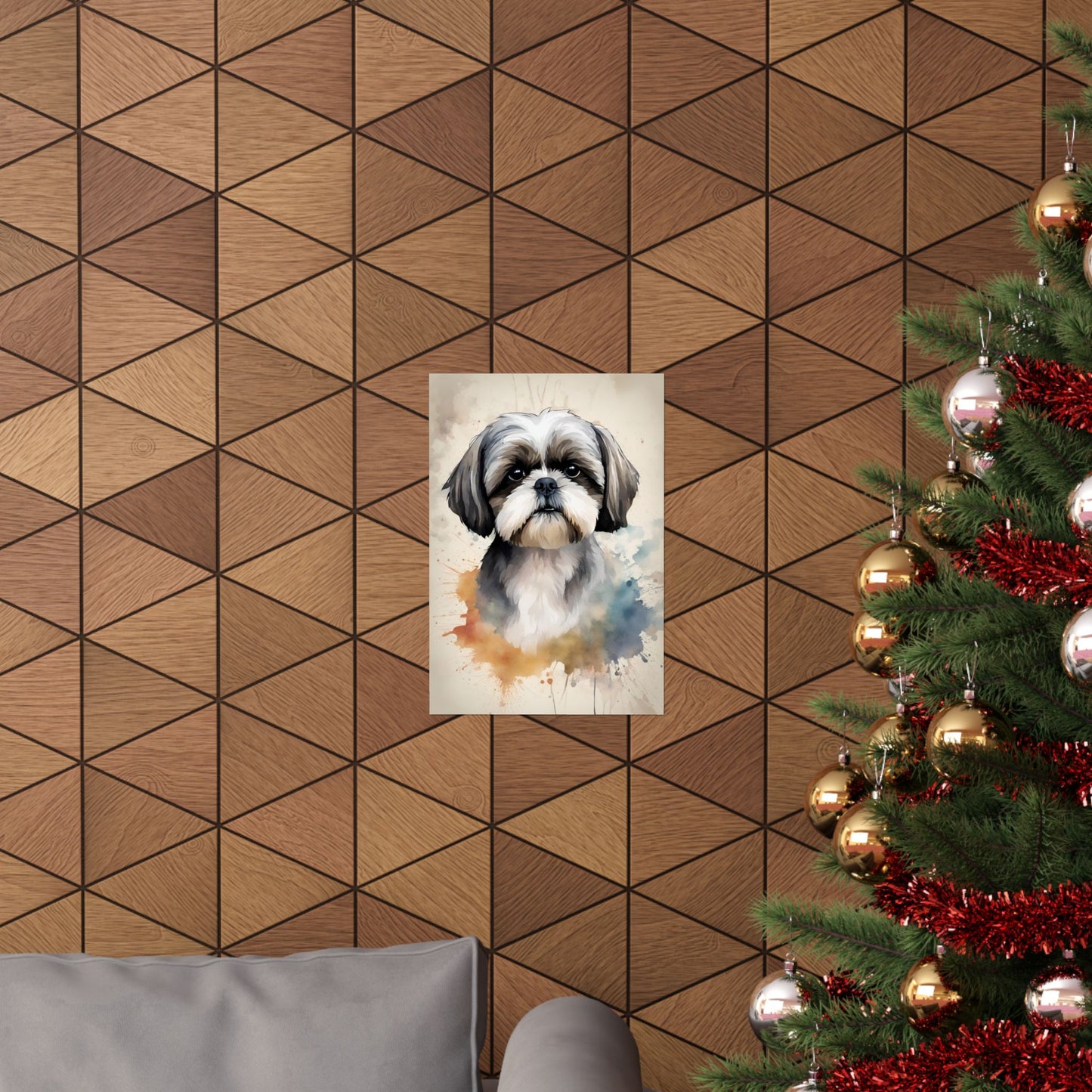 Dogs Shih Tzu 01 Matte Vertical Poster