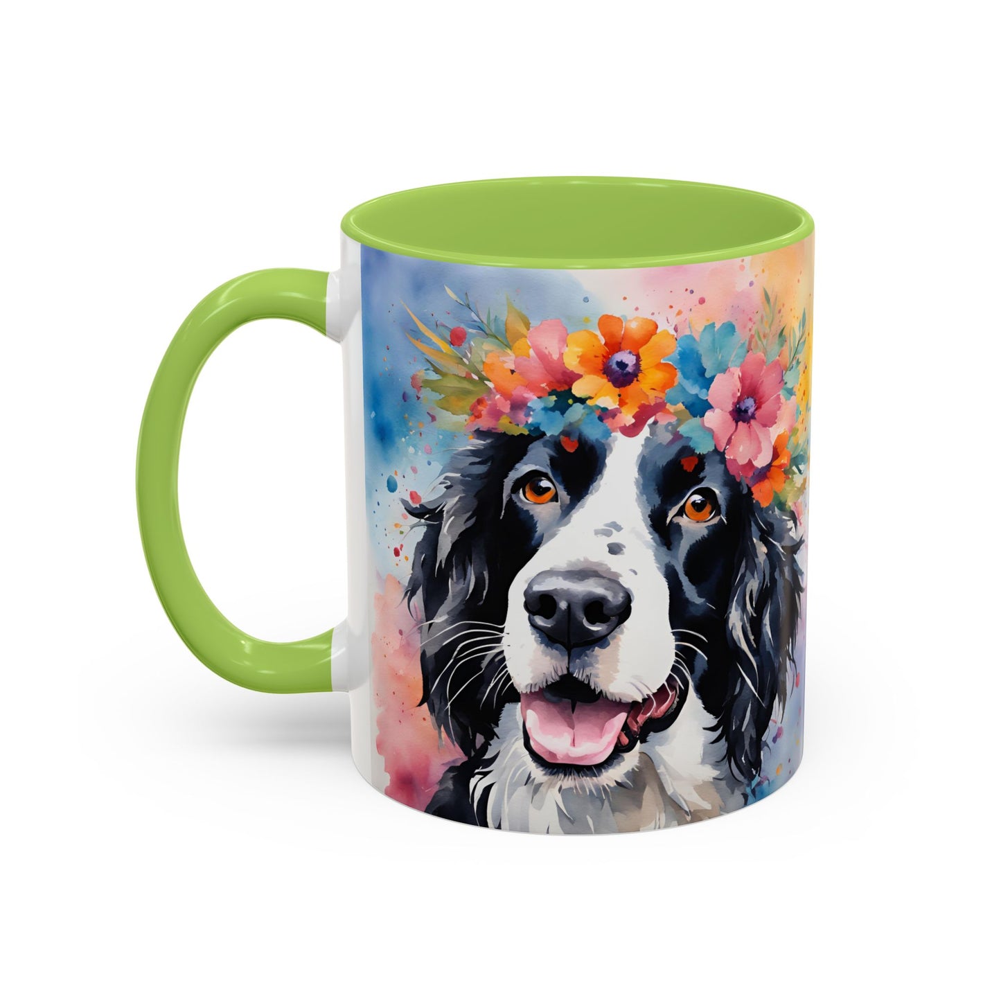 Springer Spaniel 02 Accent Coffee Mug - Dog Lover Gift