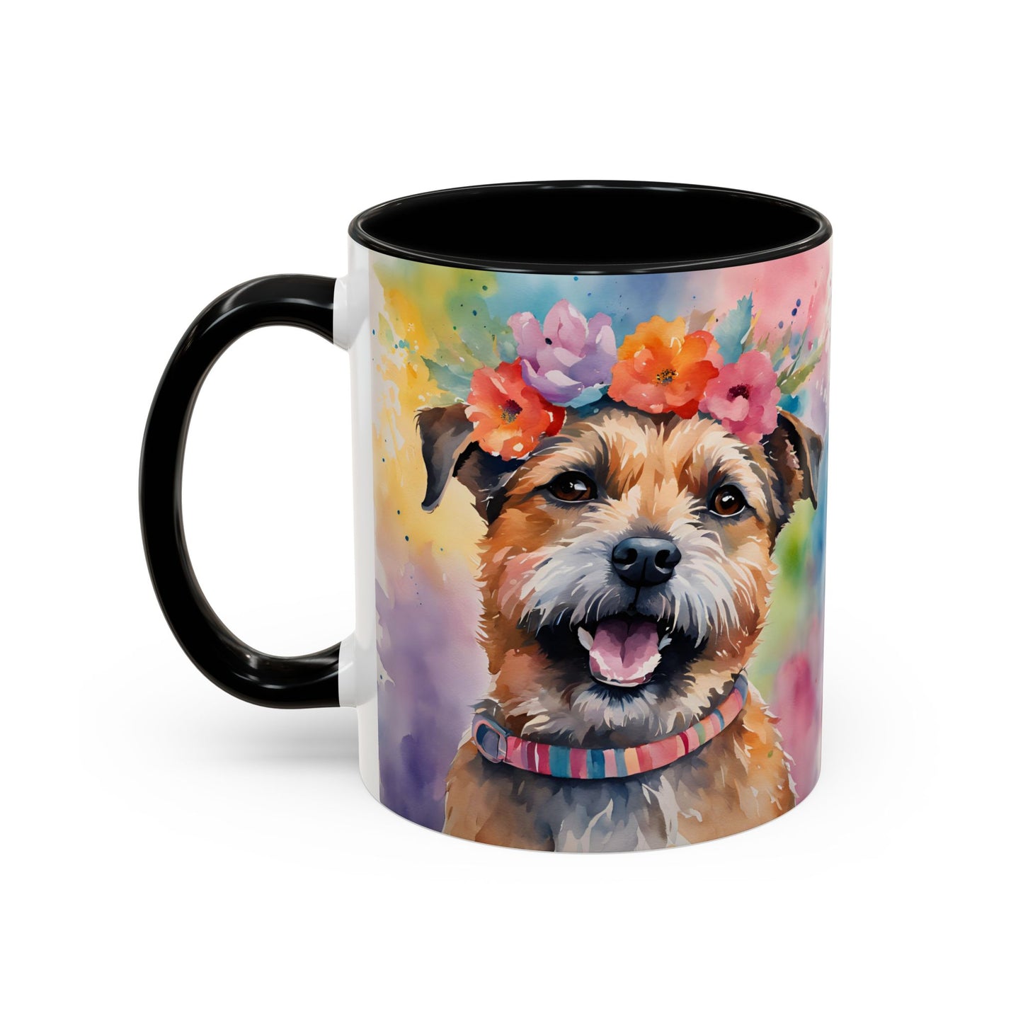 Border Terrier 04 Accent Coffee Mug - Dog Lover Gift
