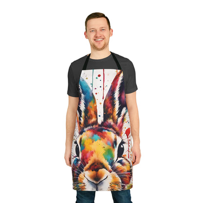 Multicolored Hare Adult Apron (AOP)
