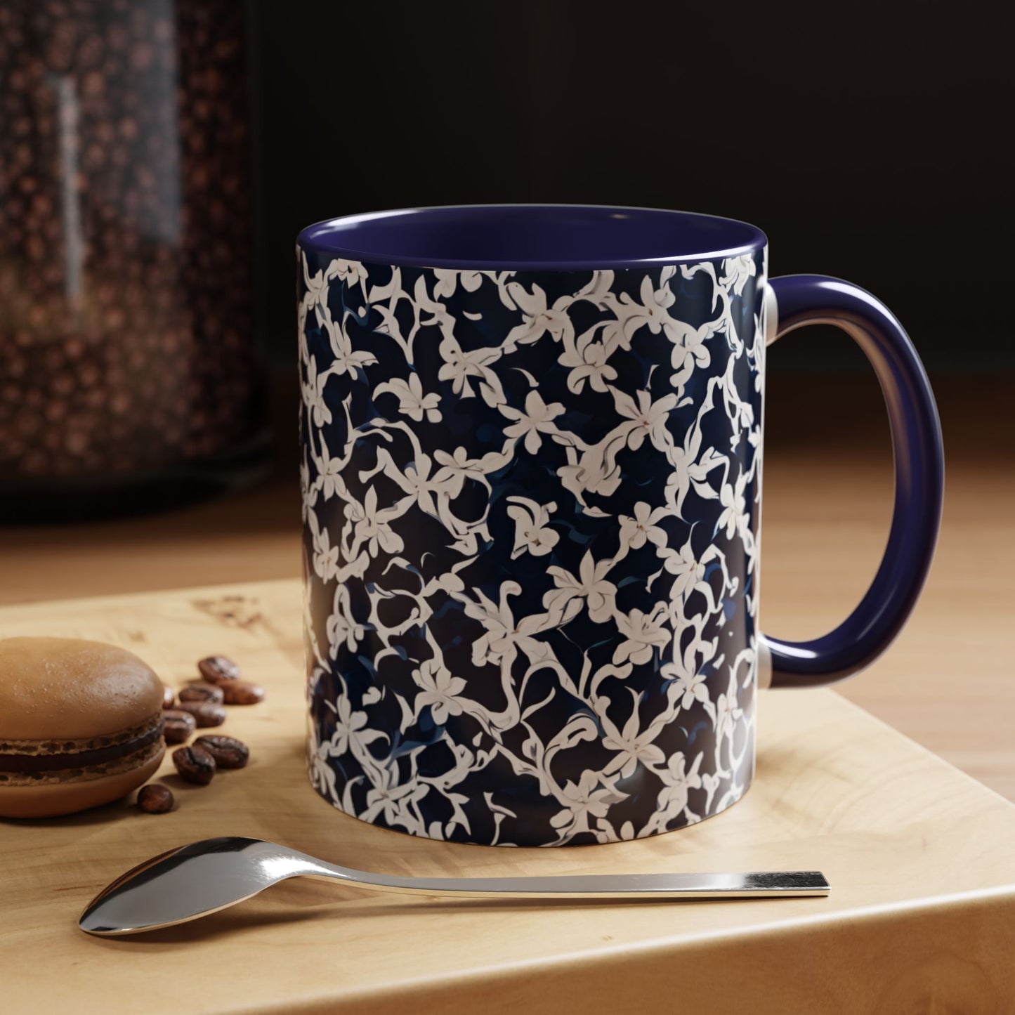 Flower 4 Accent Coffee Mug (11oz)