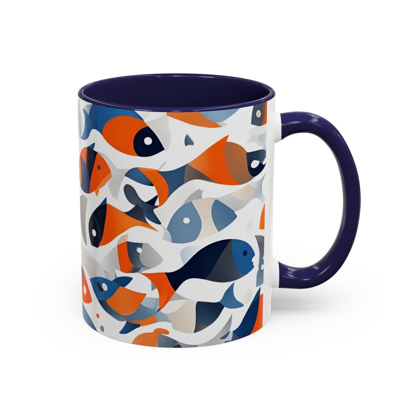 Orange Fish 04 Accent Coffee Mug (11oz)