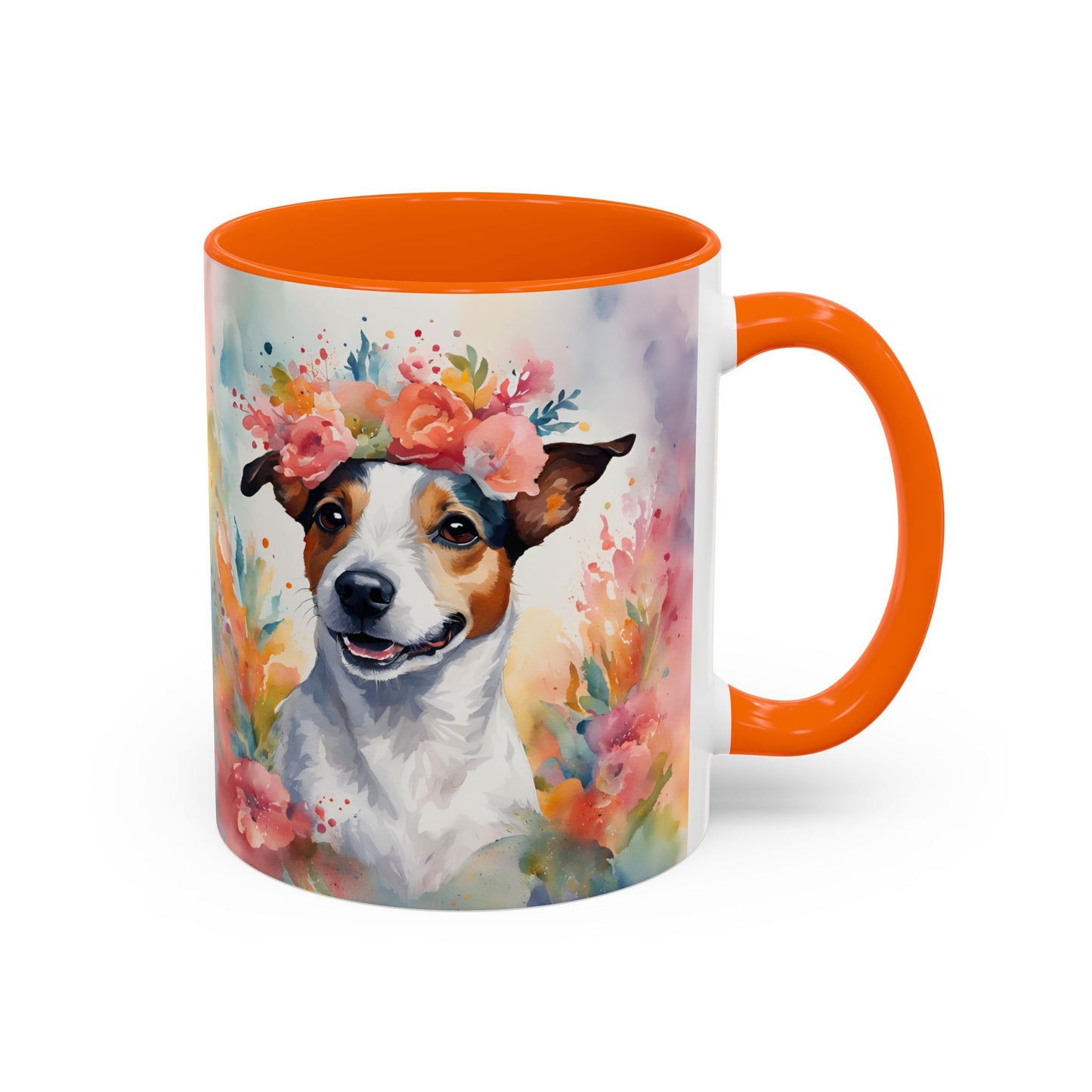 Jack Russell 02 Accent Coffee Mug - Dog Lover Gift