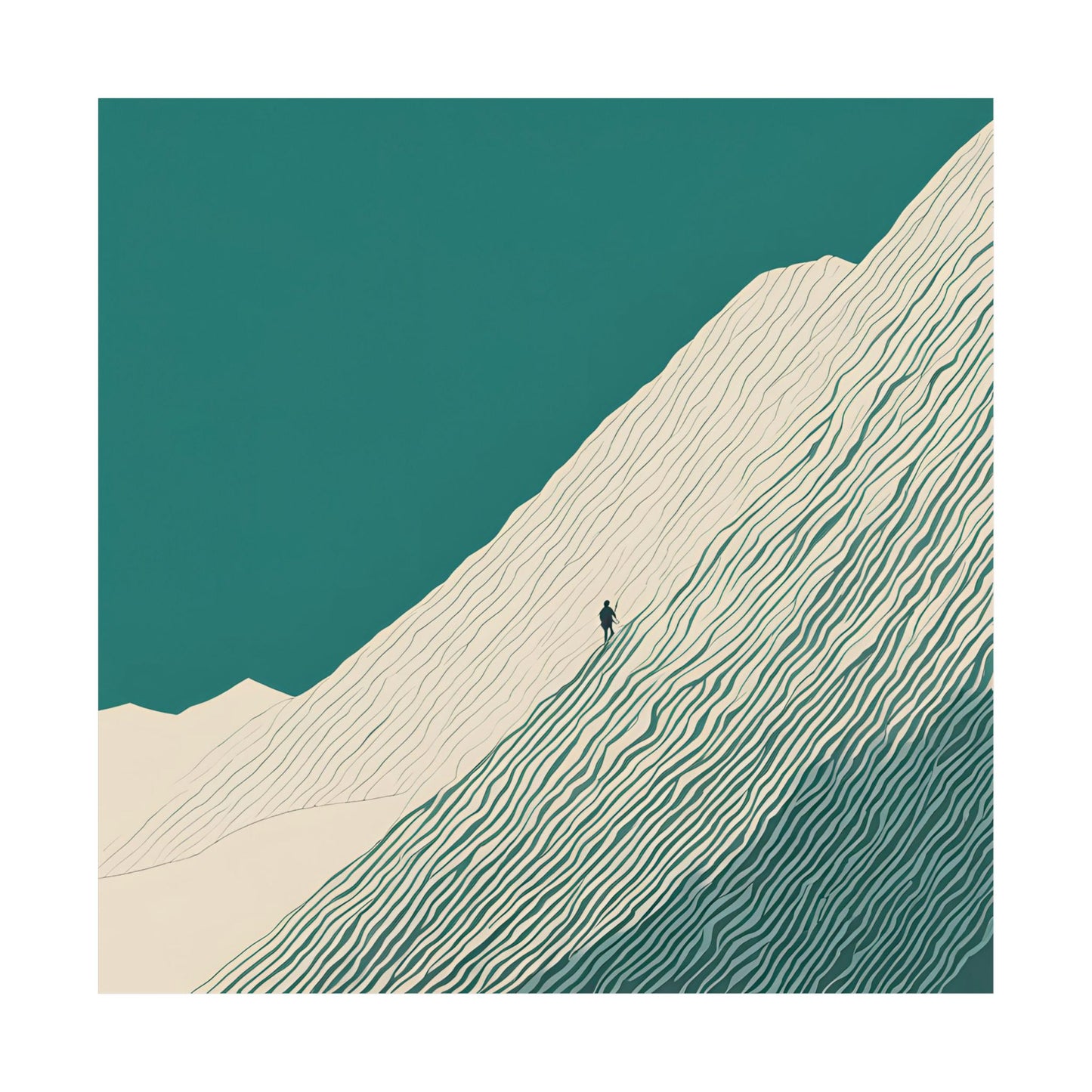 Lone Collection Walker 4 Matte Square Posters