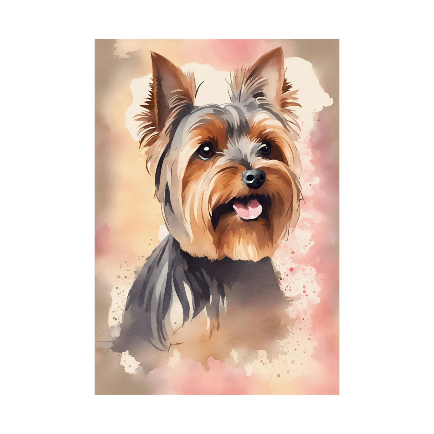 Dogs Yorkshire Terrier 04 Matte Vertical Poster