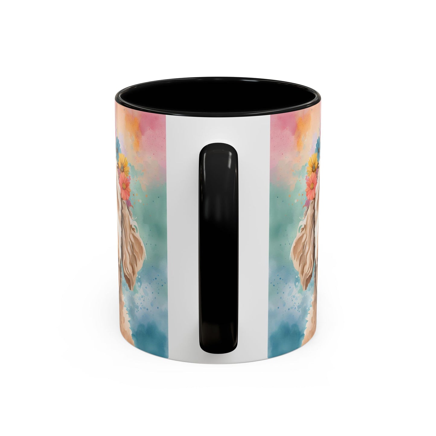 Labradoodle 02 Accent Coffee Mug - Dog Lover Gift