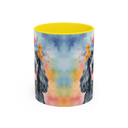 Blue Roan Cocker Spaniel 01 Accent Coffee Mug - Dog Lover Gift