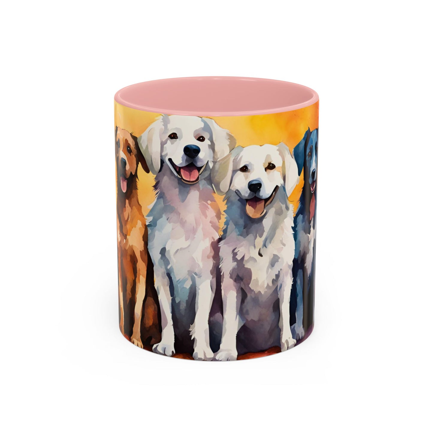 Multicoloured Doggies 7 Accent Mug 11oz